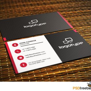 Professional Business Card Free PSD Template