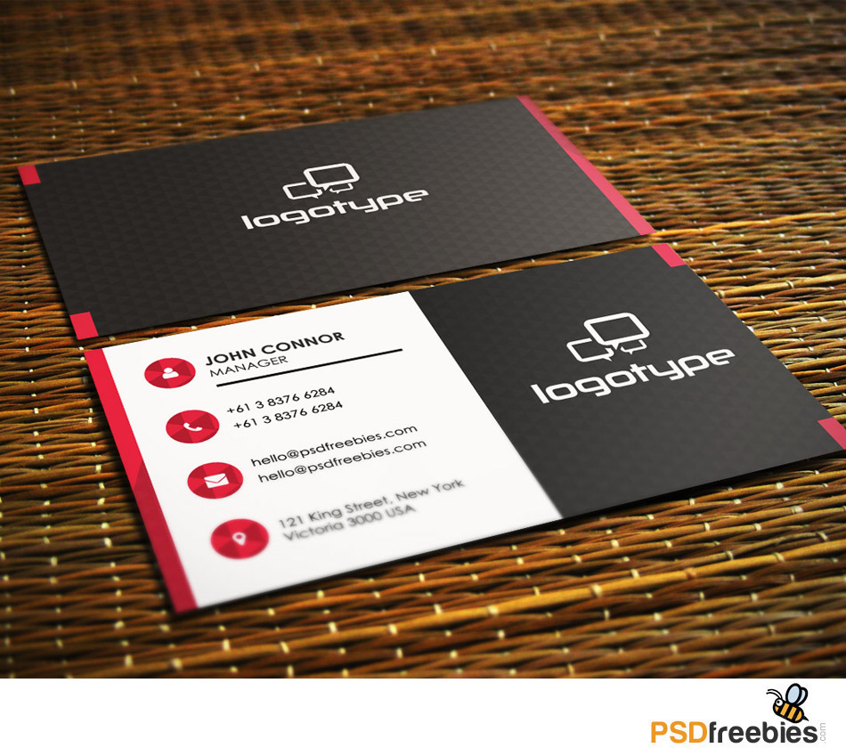 20+ Free Business Card Templates PSD Download PSD