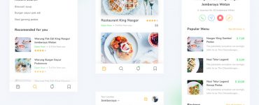 Restaurant Finder App PSD