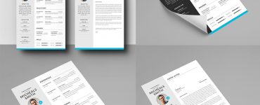 Resume and Cover Letter PSD Template