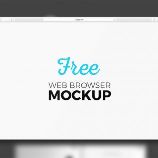Safari Browser Mockup PSD Free
