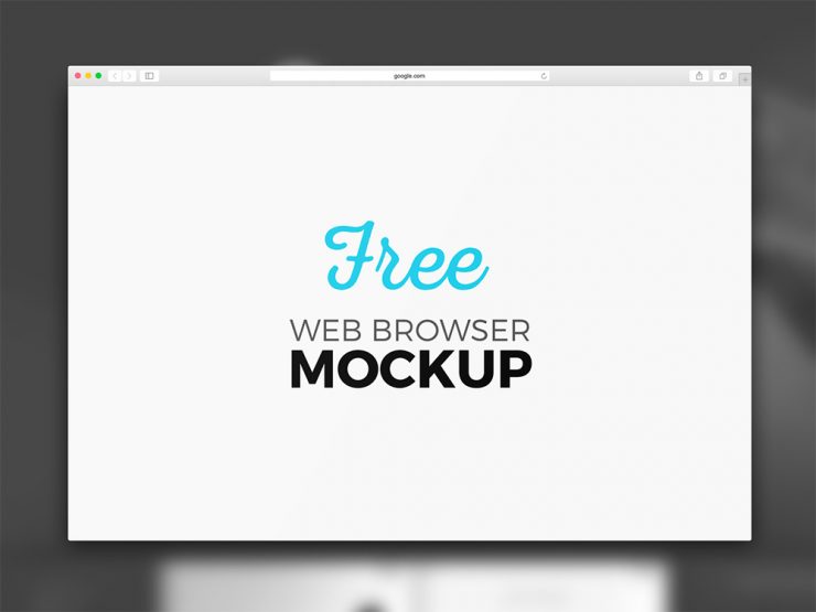 Safari Browser Mockup PSD Free