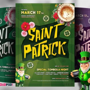 Saint Patricks Day Free Flyer Template PSD