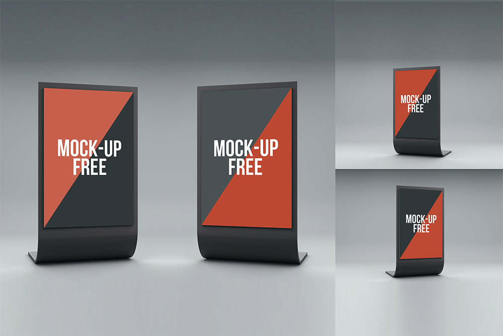 Download Standee Display Mockup Free PSD - Download PSD