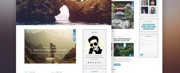 Travel Blog Template Free PSD