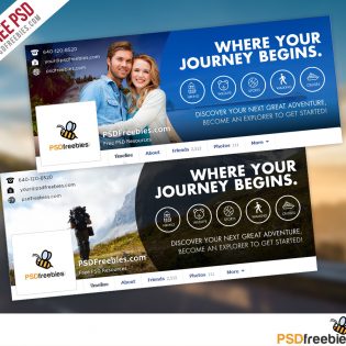Travel Facebook Timeline Covers Free PSD Templates