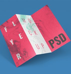 Trifold Brochure and Flyer Mockup Free PSD