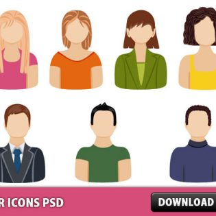 User Icons Free PSD