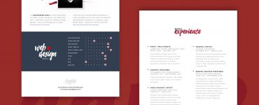 Web Designer Resume Template Free PSD