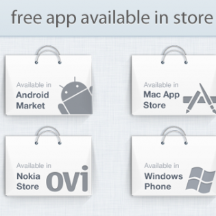 App Available in Store Promo Graphics PSD