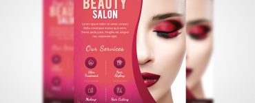 Beauty Salon Flyer Template Free PSD