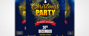 Christmas Party Flyer Template PSD