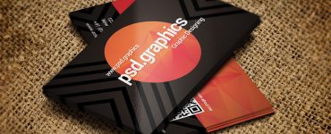 Creative Dark Business Card Template PSD