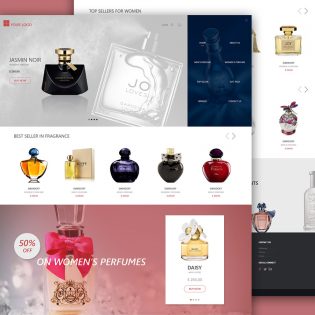 eCommerce Perfume Shop Free PSD Template