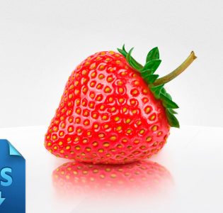 Realistic Strawberry Free PSD