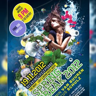 Party Flyer Poster Free PSD template