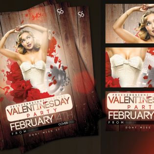 Valentines Day Flyer Templates Free PSD