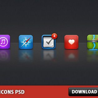 iOS Icons PSD