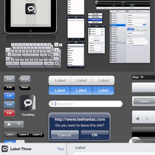 iPad GUI Free PSD