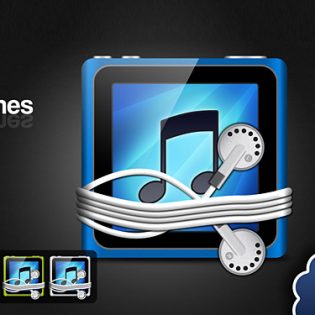 iTunes Touch icon PSD