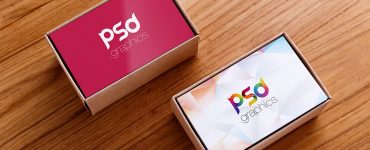 Business Card Box Mockup Free PSD