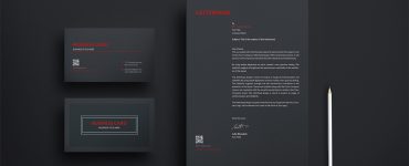 Business Card and Letterhead Mockup Free PSD