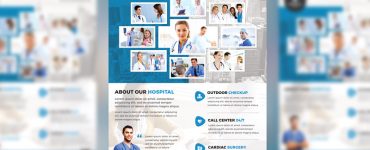Health Clinic and Hospital Flyer PSD Template