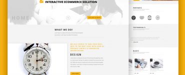 Digital Agency Website Template PSD