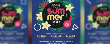 Summer Beach Party Flyer PSD Template