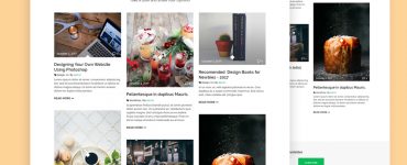 Clean Masonry Blog Template Free PSD