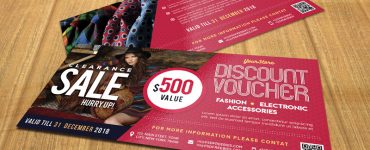 Sale Discount Voucher PSD Template Freebie