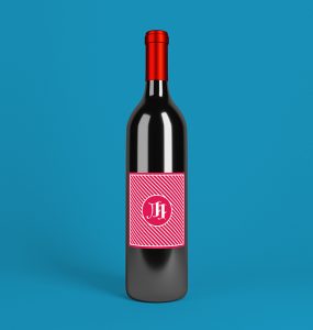 Wine Bottle Mockup Free PSD