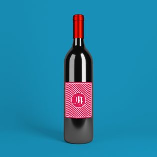 Wine Bottle Mockup Free PSD