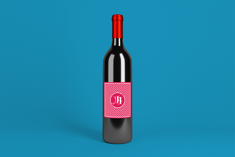 Wine Bottle Mockup Free PSD - Download PSD
