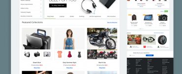 eBay Website Template Free PSD
