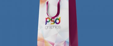 Paper Shopping Bag Mockup Free PSD