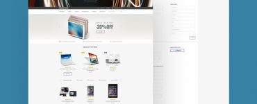 eStore eCommerce Website Template Free PSD