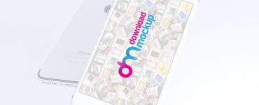 White iPhone 7 Clay Mockup PSD