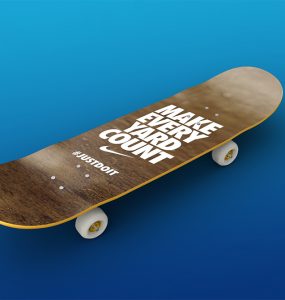 Skateboard Mockup Free PSD