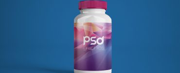 Plastic Pill Bottle Mockup Free PSD