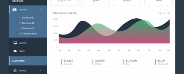 Admin Dashboard Template Free PSD
