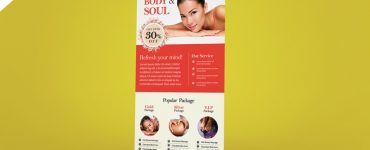 Beauty and Spa Roll-up Banner Template PSD