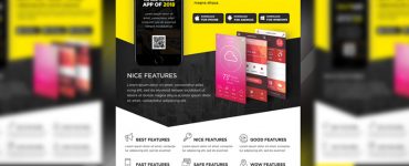 Mobile App Promotion Flyer Template PSD