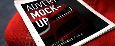 Newspaper Advert Mockup Free PSD