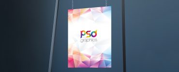 Hanging Canvas Mockup Free PSD