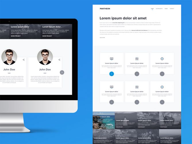 Clean Multipurpose Website Template PSD – Download PSD