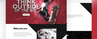 Agency Creative Website Template Free PSD