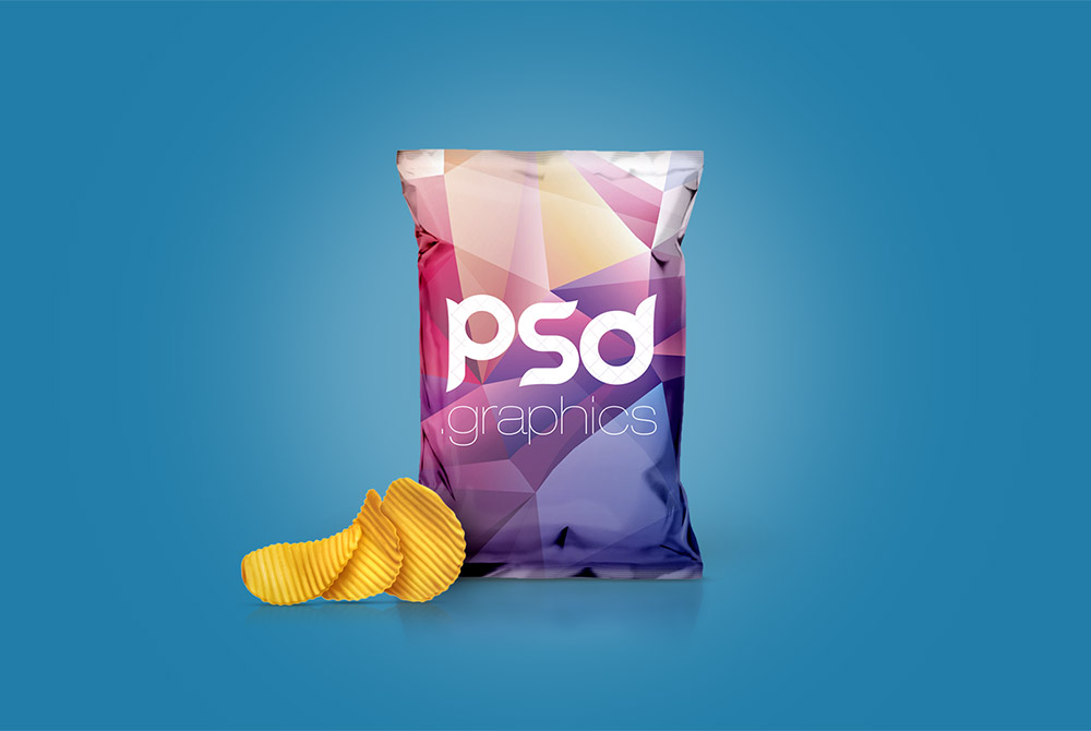 Chips Foil Bag Packaging Mockup Free PSD – Download PSD