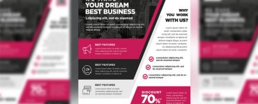 Multipurpose Modern Business Flyer PSD Template