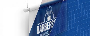 Hanging Banner Mockup Free PSD